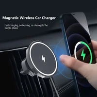 15w fast wireless charger for magsafe iphone 12 13 mini pro max car air vent magnetic wireless chargers stand charging mount