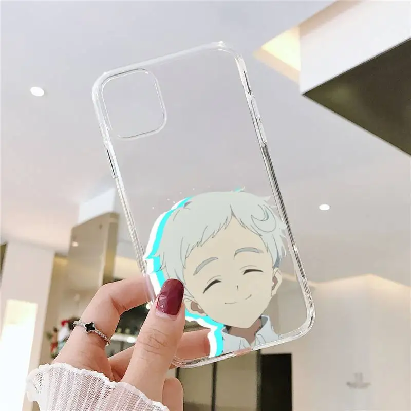 

The Promised Neverland Phone Case Transparent for iPhone 6 7 8 11 12 s mini pro X XS XR MAX Plus SE cover funda
