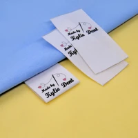 custom sewing label fold custom clothing labels fabric name tags logo or text cotton ribbon custom designfr104