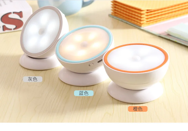 Креативная светодиодная настенная лампа с углом поворота 360 градусов