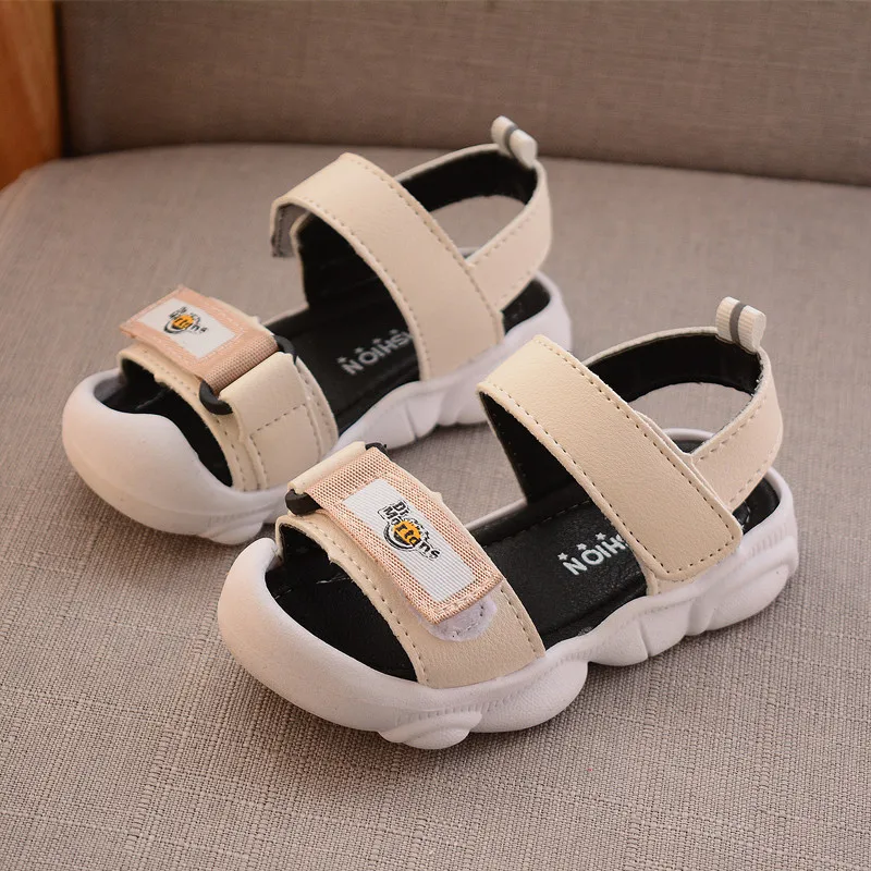 Модные летние сандалии для мальчиков 2020 мягкие Нескользящие дышащие спортивные