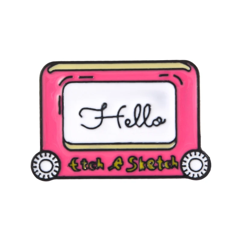 Новая лента эмали штырь Hello приятная музыка значок нагрудный знак брошь