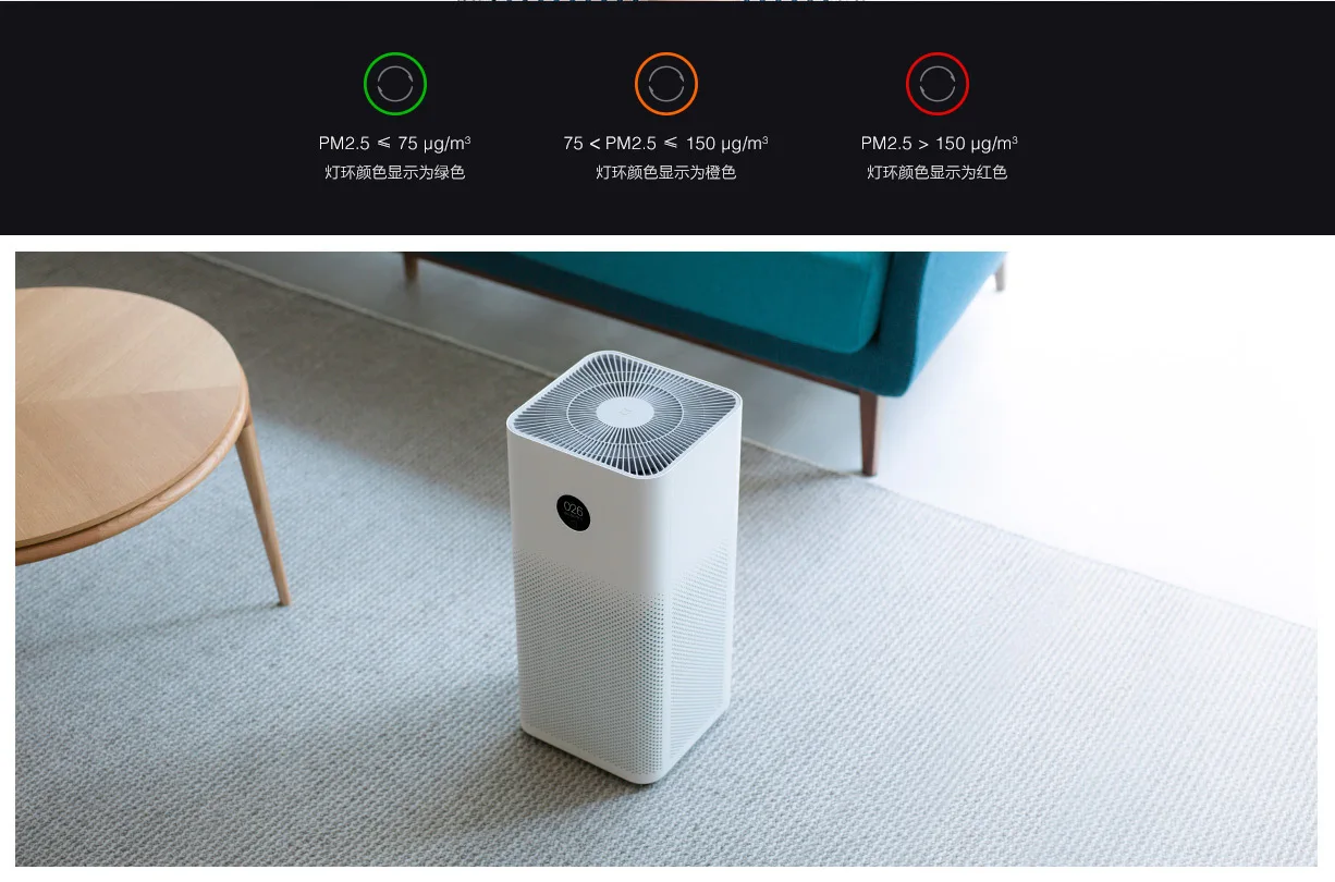 Mijia 3 очиститель воздуха для дома освежитель воздуха hepa фильтр 100-240 в 38 Вт oled сенсорный дисплей приложение низкий уровень шума pk mijia 2s очистители