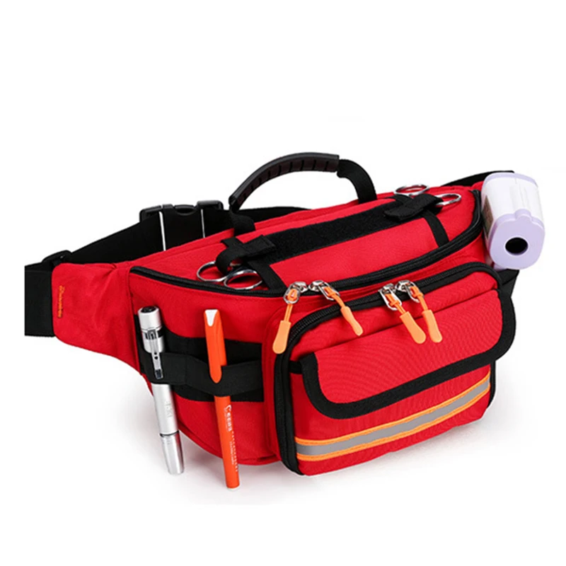 Empty First Aid Bag Emergency Kit Rescue Waist Bag For Sports Camping Travel Nurse Medical Supplies Storage Bag Tools Organizer