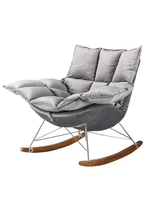 rocking chair nordic home balcony small sofa rocking chair lazy sofa simple nap leisure lounge chair