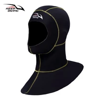 3mm neoprene scuba diving hood with shoulder snorkeling equipment hat cap winter swim warm wetsuit swimming caps spearfishing