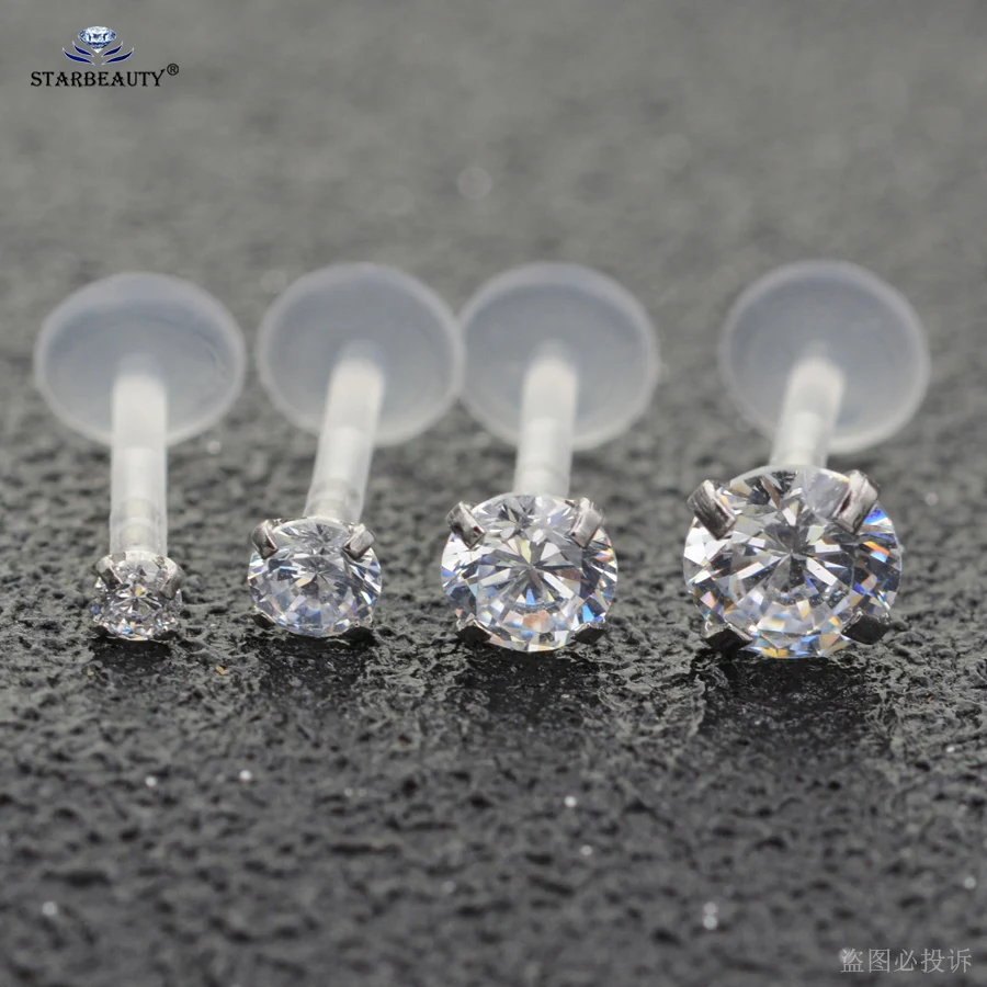 2 шт. 16 г ~ 5 мм циркониевые лаберы пирсинг ювелирные изделия акриловая