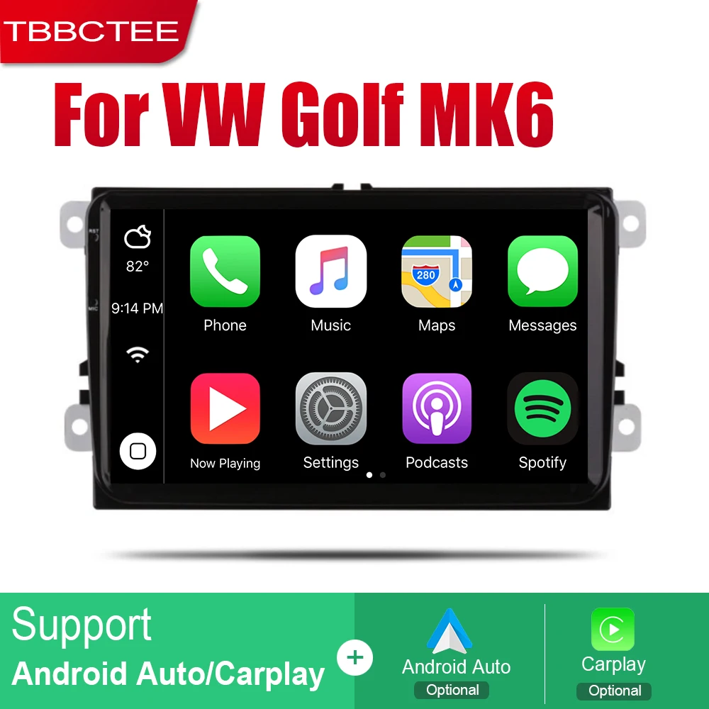 Android автомобильный GPS Navi для Volkswagen VW Golf MK6 2008 2009 2010 2011 2012 2013 2014 плеер навигация