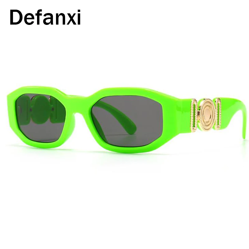 Солнцезащитные очки в прямоугольной оправе UV400 для мужчин и женщин винтажные