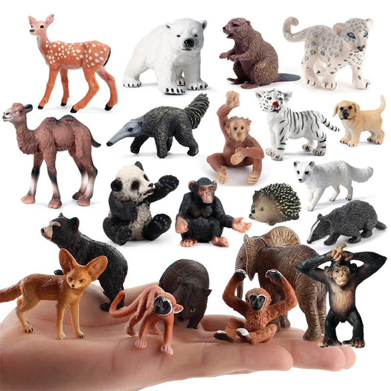 1 шт. фигурка африканского льва лисы Рино фигурки героев игрушка медведь