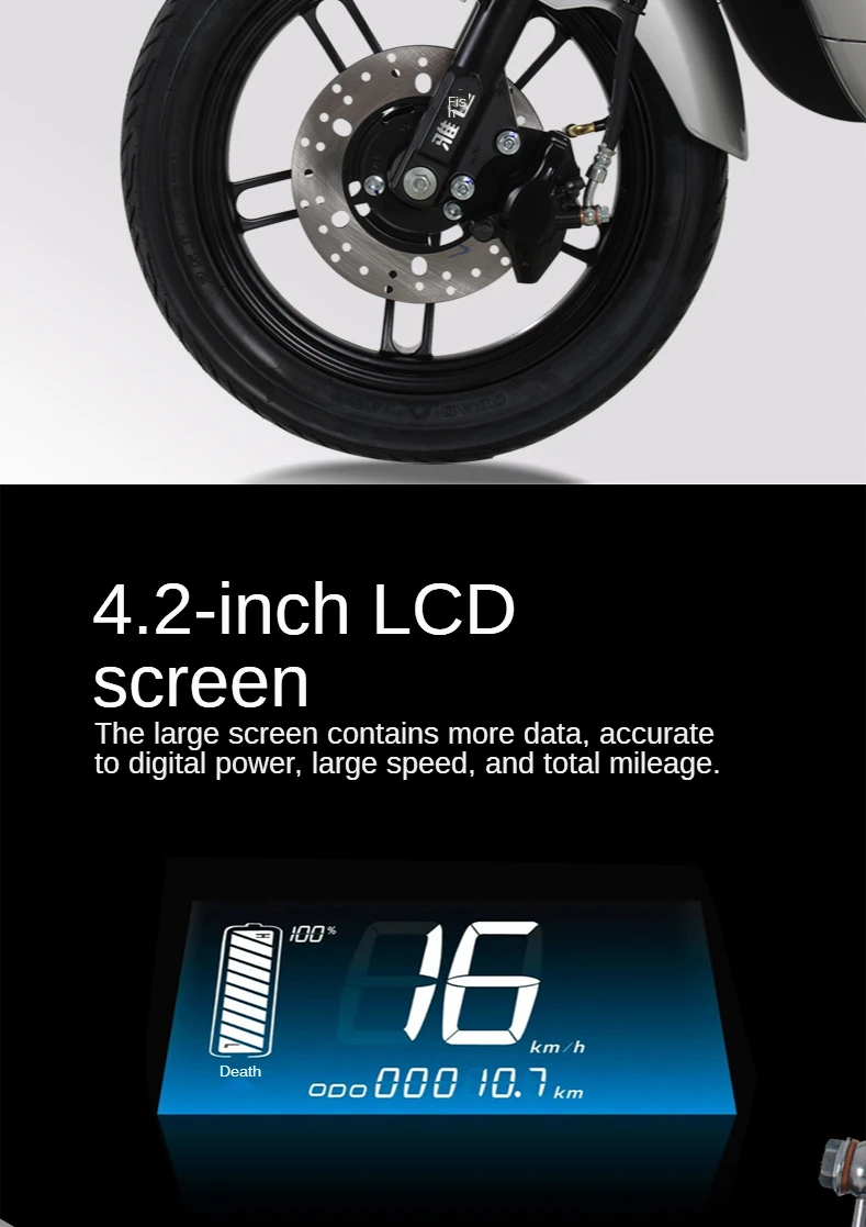 

Convenient And Fast Ourui Electric Bicycle Battery Car Men's And Women's Electric Scooter 48V24A Lithium Battery