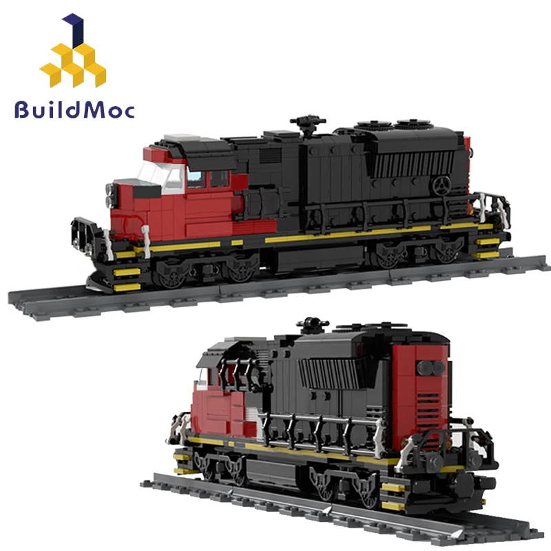 Buildmoc технический локомотив строительные блоки для грузовых поездов | Игрушки и