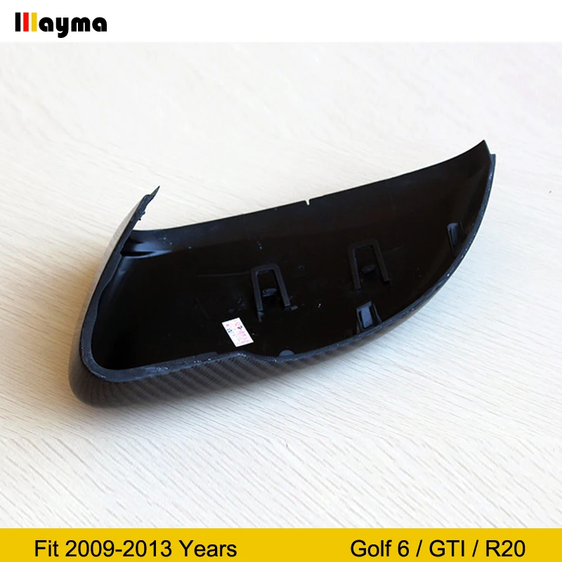 Sport style Carbon Fiber Mirror cover For VW Golf 6 1.4T 1.6L GTI 2.0T R20 2012-2018 year MK6 replace rear mirror cap | Автомобили и