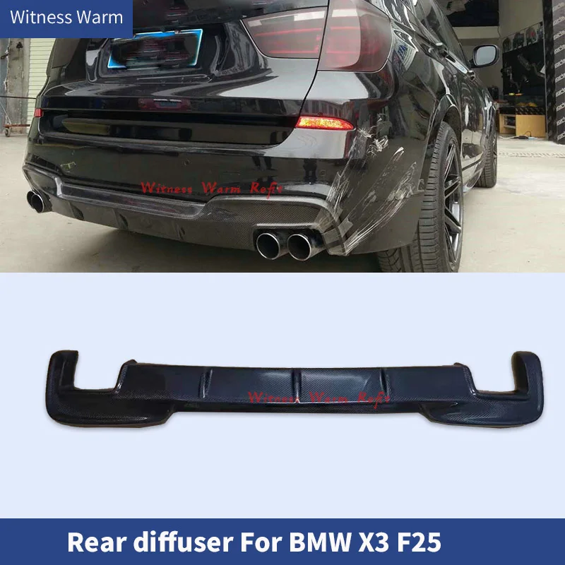 Рассеиватель губ заднего бампера для Bmw X3 X3m F25 M-sport M-tech Frp из углеродного волокна