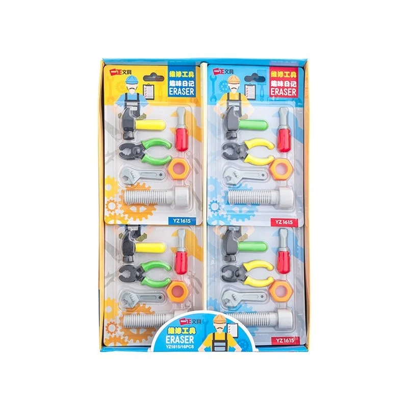 

6PCS/Set Eraser Repair Tools Series Cute Creative and Fun Boys First Choice for Exams Essential Stationery School Supplies