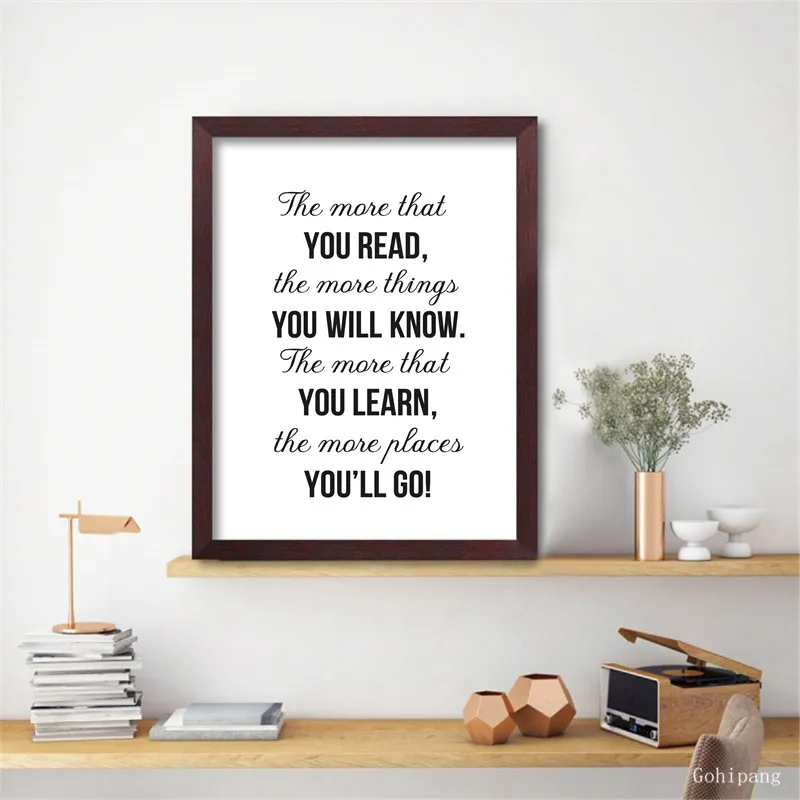 Художественное оформление книга на стену HD печать черно-белый плакат украшение