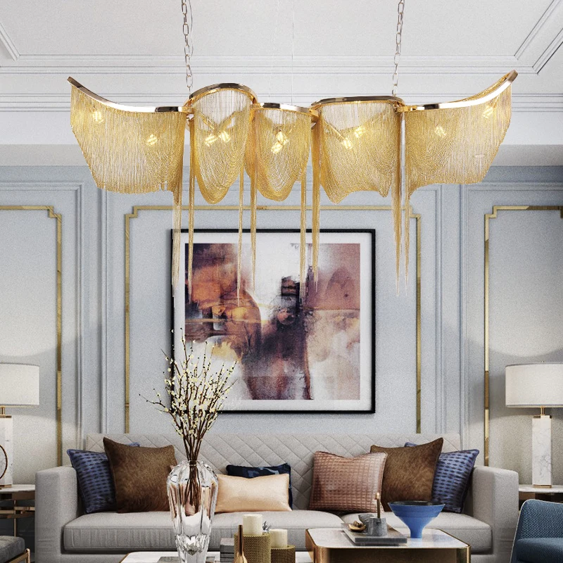 Современная ресторанная Светодиодная лампа для отеля роскошный подвесной