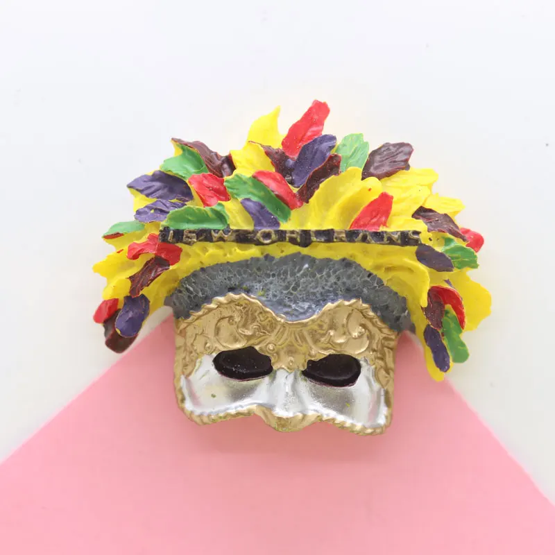 Магнитная печать на холодильник crwon Дания сувенир красочная маска Кухонное