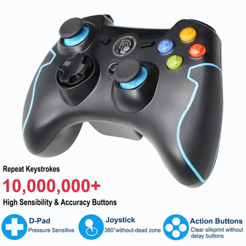 

EasySMX ESM-9013 PC Controller Wireless Gamepad Joystick For PS3 Android Phone TV Box Laptop Turbo Vibration Control