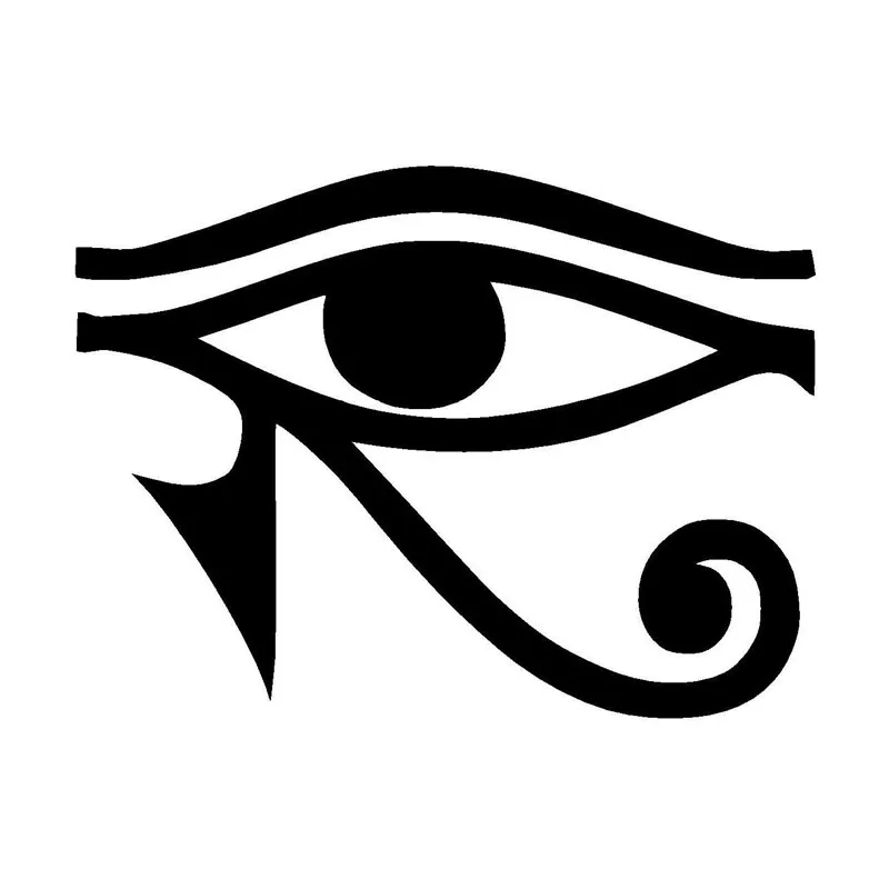 

Hot Sell Unique Egyptian God Eye of Ccar Stickers Personalized Motorcycle Vinyl Window Decals Black/Silver