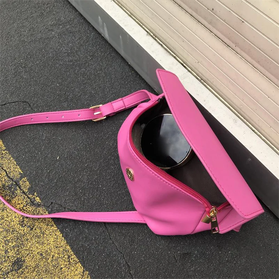 

Bags For Women Phone Handbag and Purse 2020 Candy Color Belt Bag Pu Leather Crossbody Bag Retro Dumplings Messenger Bags Bolso