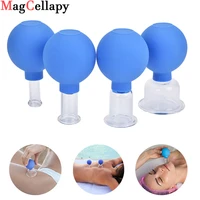 vacuum cupping cups set rubber head glass cup anti cellulite massage chinese therapy cupping cans for skin lift firm health care