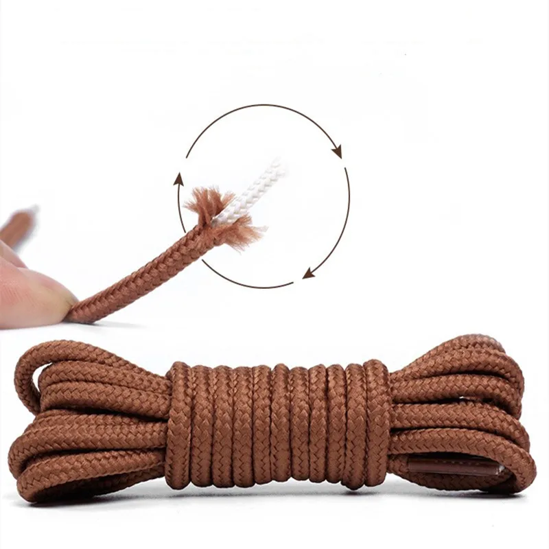 Wholesale 50 Pairs Round Shoelaces Shoe Laces Shoestrings Cord Ropes Boots Shoelace 90cm / 100cm / 120cm/ 140cm / 160cm / 180cm