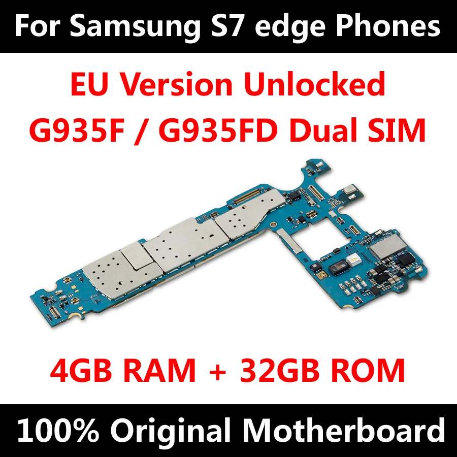 Официальная материнская плата для телефона Samsung Galaxy S7 edge G935F G935FD с чипами IMEI Android OS