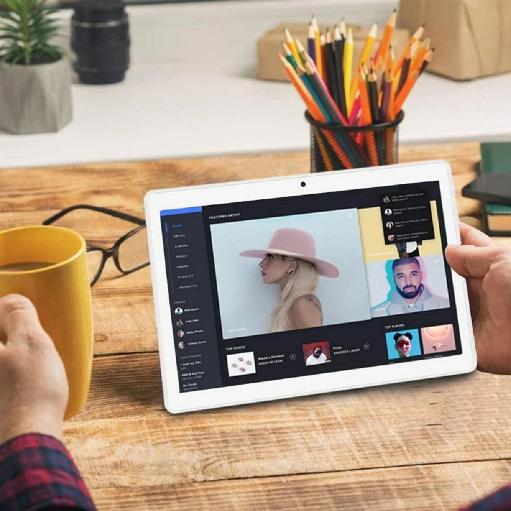 2020 Android 9.0 Octa Core 3GB RAM 32GB ROM Super Tempered 2.5D Screen 10 inch tablet PC support 5G Wifi GPS Tablet With Gifts