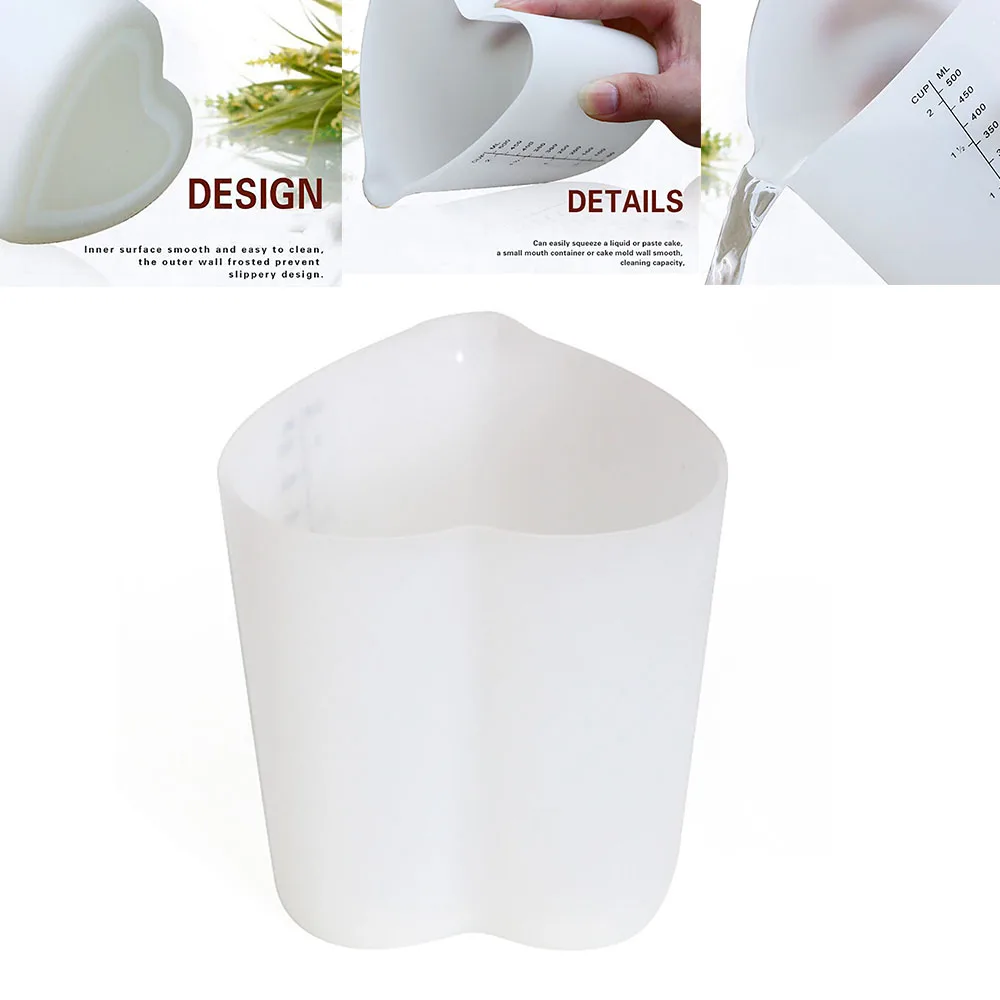 Утолщенная мягкая влагостойкая чашка в форме сердца для духовки 500 мл