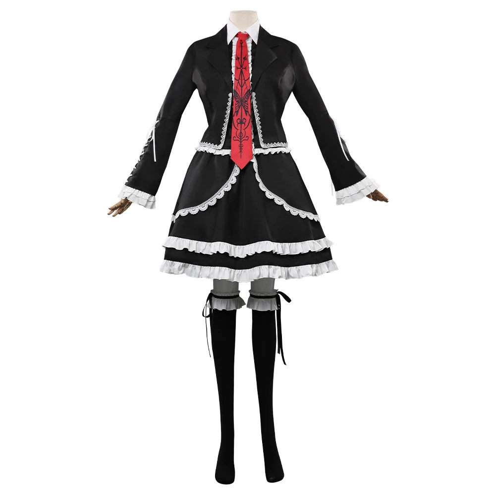 Костюм для косплея аниме Danganronpa Celestia Ludenberg Униформа наряды костюмы на Хэллоуин