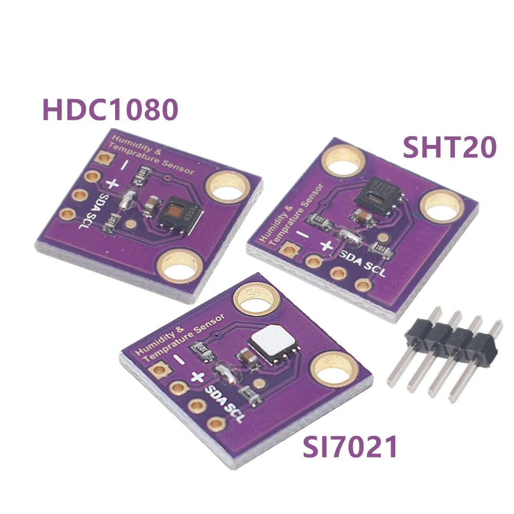 1PCS DC1080 Si7021 SHT20 Industrial High Precision Humidity Sensor with I2C Interface GY-213V-SI7021 | Integrated Circuits