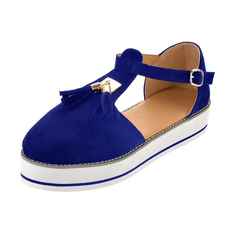 

2020 Vintage Sandals Women Flat Platform Ladies Sewing Shoes Woman Fashion Tassel Comfortable Sandals Female Chaussures Summer