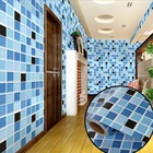 Водостойкая мозаичная Настенная Наклейка для ванной комнаты, Кухонное маслостойкое украшение для ванной, туалеты, самоклеящиеся обои, плитка, декоративная пленка
