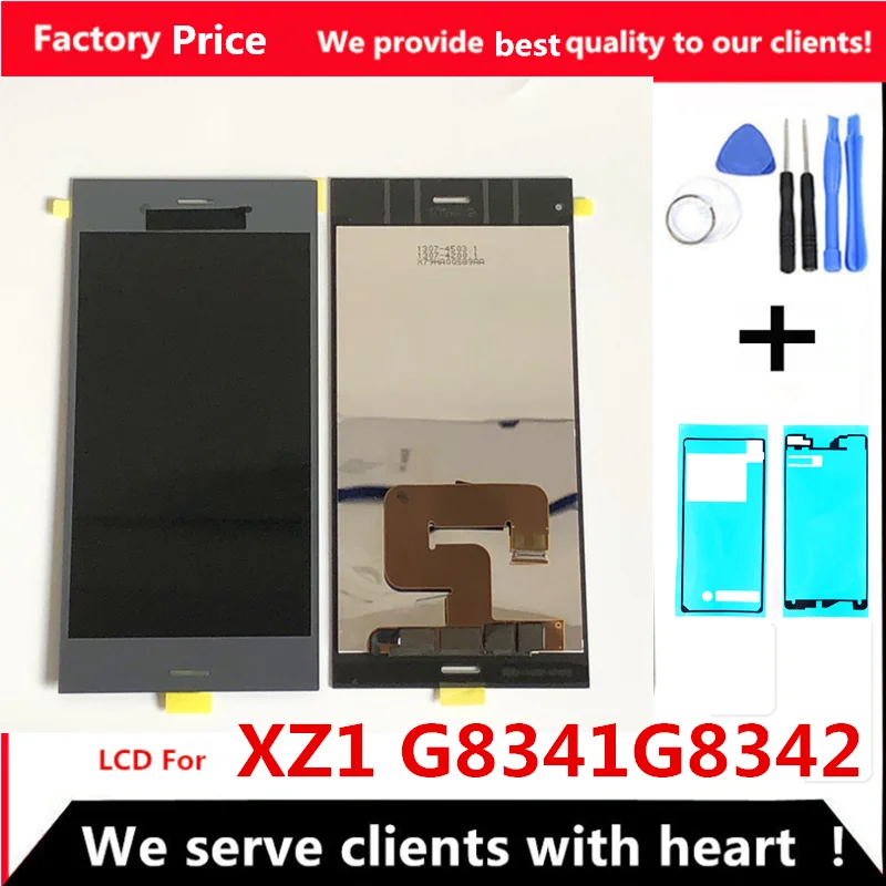 Substituição da Tela de Toque para Sony Lcd para Sony Display Xperia Módulo Lcd G8341 G8342 5.2 Xz1