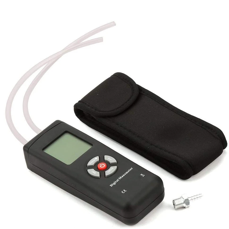 Цифровой манометр измеритель дифференциального давления с ЖК дисплеем 11 единиц