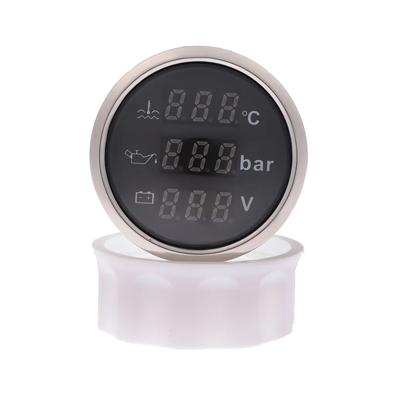 Цифровой манометр измеритель температуры воды и уровня Цельсия для масляного