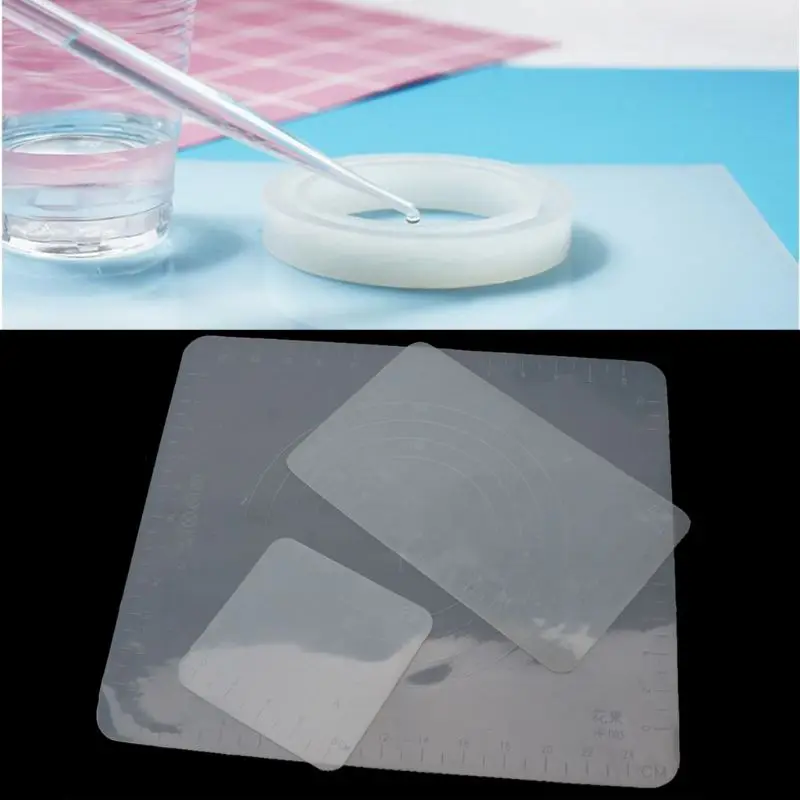 Многоразовый силиконовый прозрачный коврик для стола из смолы Высокая