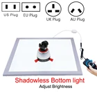 PULUZ 38x38 см Photo Studio лампы нижней подсветки Убирающие тени светильник Панель с регулируемой яркостью Фото аксессуары для 40x40 см для съемок в фотостудии