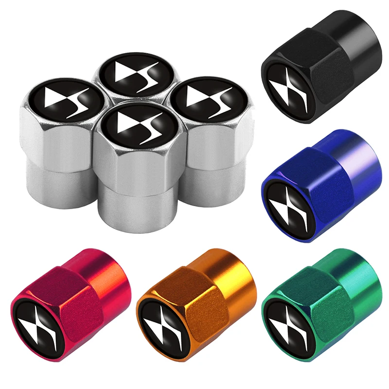 4 шт. стайлинга автомобилей из металла для вентиля покрышек легковых Кепки s