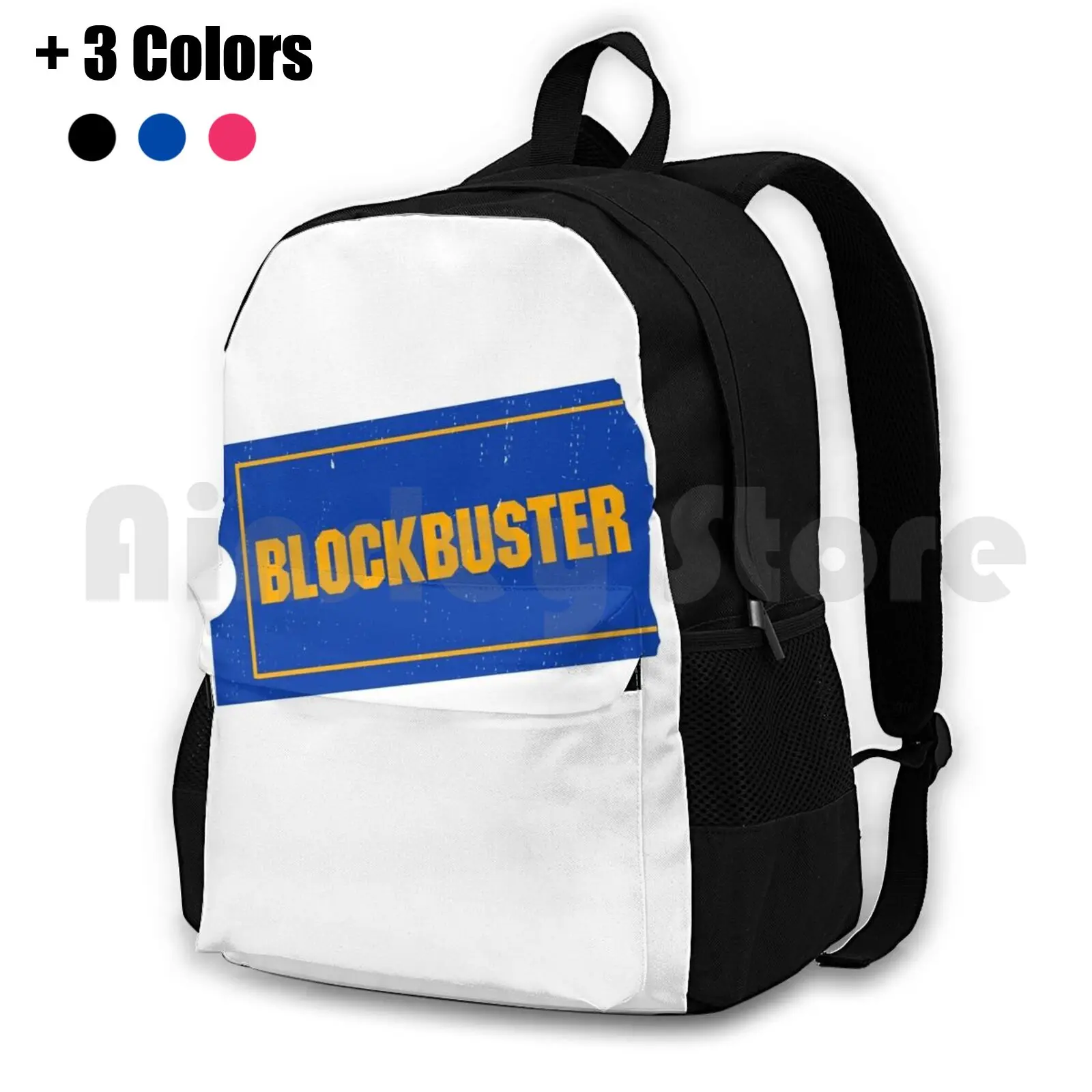 

Blockbuster Video Logo Outdoor Hiking Backpack Riding Climbing Sports Bag Blockbuster Netflix Chill Movie Rental Vhs 80S 90S