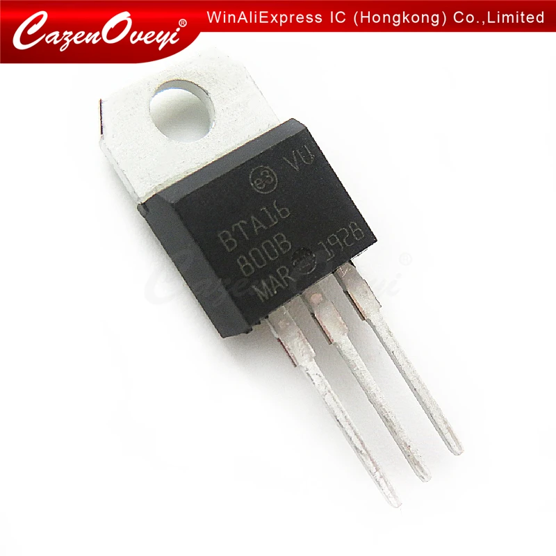 10 шт./лот BTA16-800B TO-220 BTA16-800 TO220 BTA16 800V 16A 16-800B Новый и оригинальный в наличии |