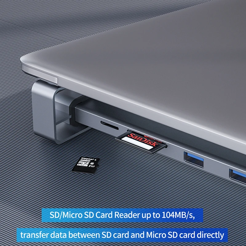 9 в 1 Type C HUB to 3 0 USB SD/TF Card Reader Dual HDMI 4K RJ45 usb хаб для MacBook аксессуары разветвитель
