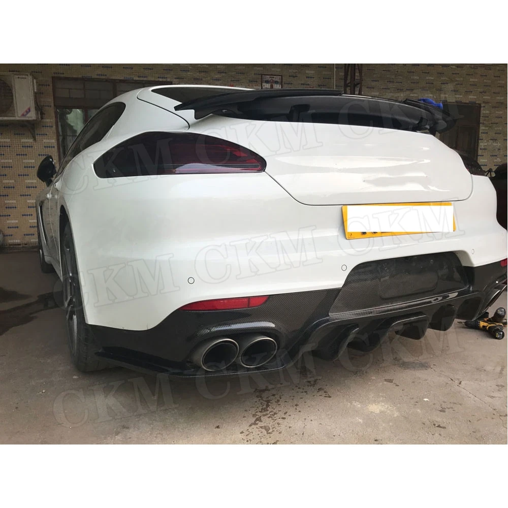 Задний диффузор из углеродного волокна спойлер для Porsche Panamera 970 GTS Turbo S 2014 2017