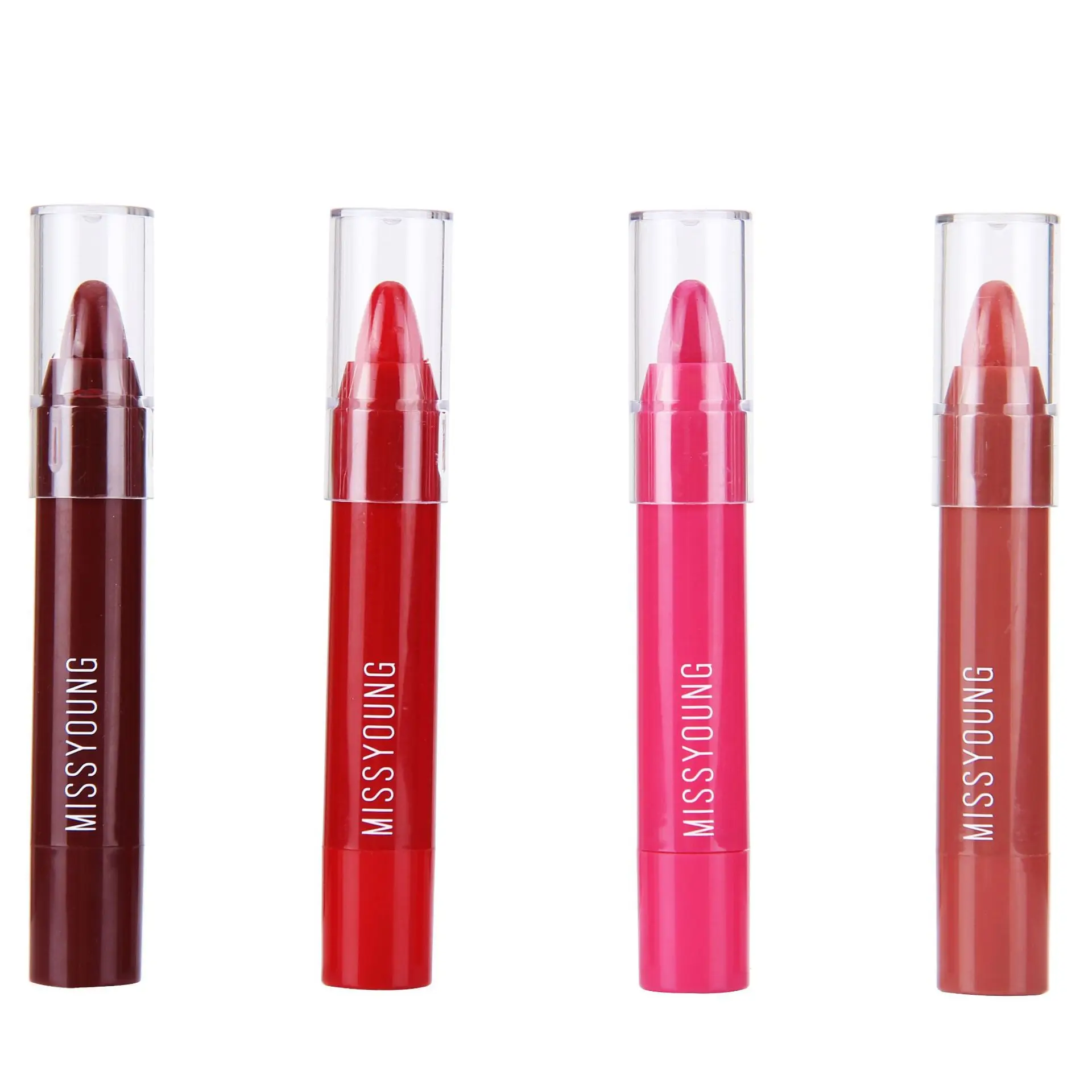 

Four-color lip Pencil Matte Lipstick Velvet Lip Gloss Smooth Lipstick Pen Lasting Effect Not Easy to Take off Makeup