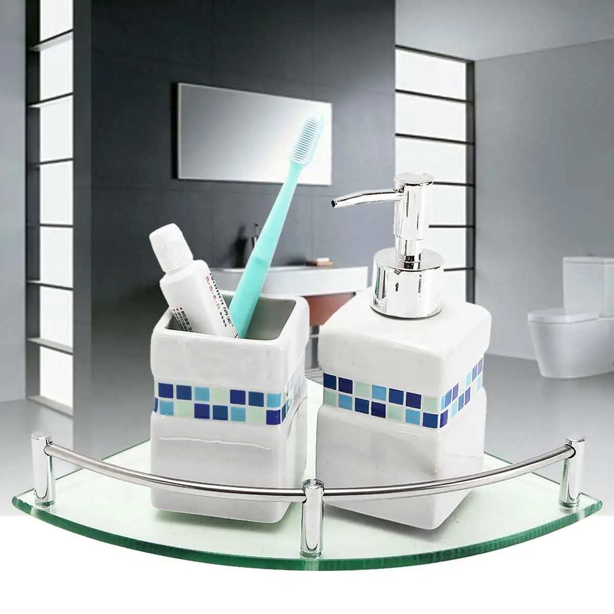 

Bathroom Organizer Shelf Wall Mounted Triangular Corner Shelf Shampoo Cosmetic Storage Rack Kitchen Shelf Bathroom Accessories