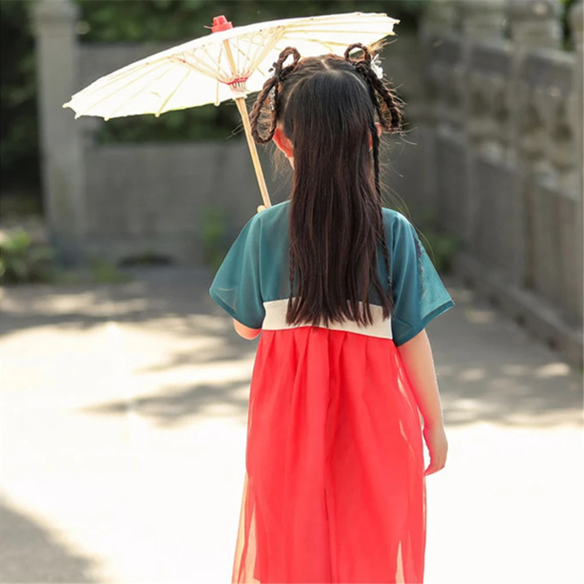 Новое сказочное платье ханьфу для девушек традиционная китайская одежда