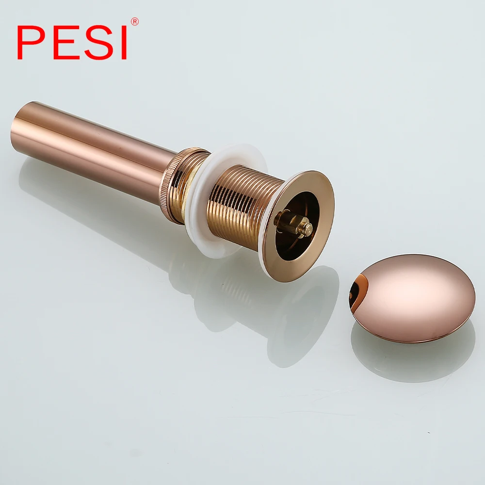 Во всплывающем окне бассейна слив из розового золота латунный выводной сифон