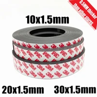 1meterlot rubber magnet 101 201 301 mm self adhesive flexible magnetic strip rubber magnet tape width 10mm20mm30mm
