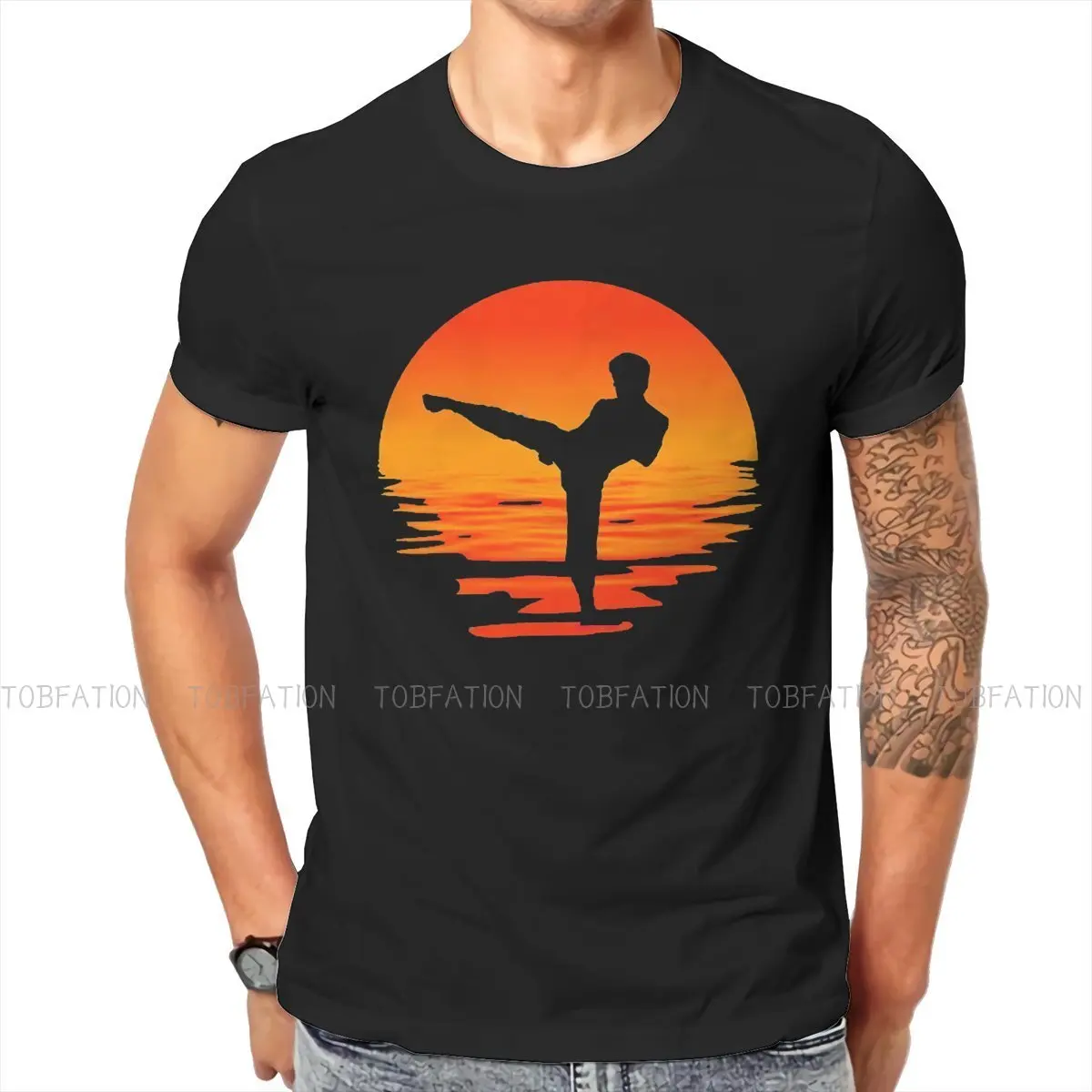 

Sunset Unique TShirt Bruce Lee Chinese Kongfu Man Comfortable Creative Gift Idea T Shirt Stuff Ofertas